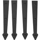 Magnetic Decorative Garage Door Curb Appeal Faux Hinges Handles Hardware Kit Color Black