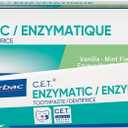 Virbac C.E.T. Enzymatic Toothpaste Eliminates Bad Breath by Removing Plaque and Tartar Buildup Best Pet Dental Care Toothpaste Vanilla Mint Flavor 2.5 Oz Tube
