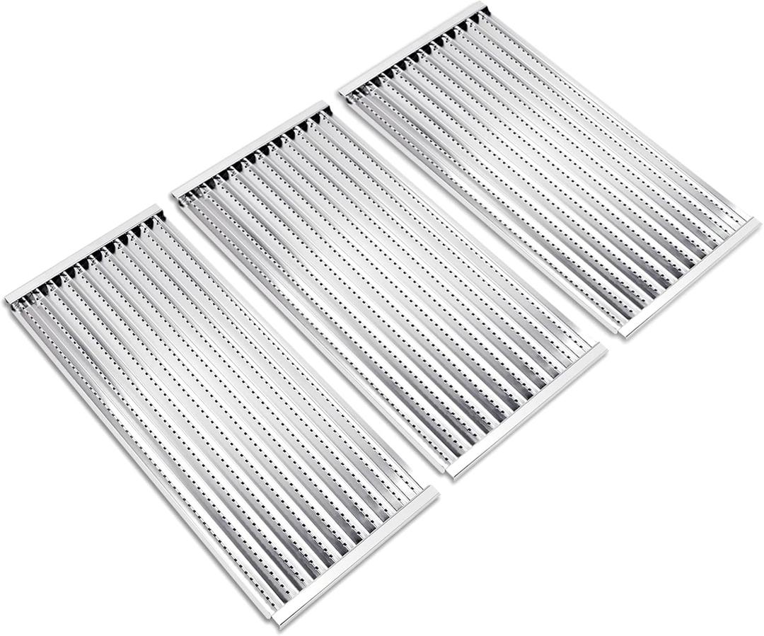 Criditpid Grill Emitter Plates for Charbroil Commercial Tru-Infrared 463241314 463268008 463241313 463241013 463243812 463257010, 3-Pack Stainless Steel Cooking Grates.
