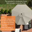 EliteShade USA 9ft Replacement Covers 8 Ribs Market Patio Umbrella Canopy Cover (CANOPY ONLY) (Beige)