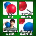 Red & Blue Kickball Set - (8.5 Inch) with Pump for Toddlers Kids & Adults - Gym Sports Toys - Fun Playground Balls for Kids Dodgeball, Four Square, PE, Games, Recess and More