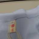 Beaully Women's Long Sleeve Crew Neck V Notch Ribbed Slim Fitted Casual Basic Top 6118 Light Blue Large