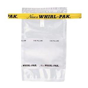 Nasco Whirl-Pak B01064WA Write-On Bag, 12.5cm L x 7.5cm W, 0.057mm Thickness, 58ml Capacity (Box of 500)
