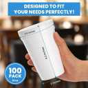 10 Oz Foam Cups Lightweight Insulated Foam Cups for Coffee, Cold Drinks, Other Hot Beverages - Disposable Drinking Cups for Parties, Picnic, BBQ, Travel, Events (100 Pack)