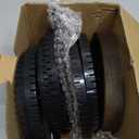 iDavosic.ly 6 Tier Rotating Earring Holder Organizer with Wooden Tray, Large Dangle Display Stands Tree with 342 Plastic Grooves, Adjustable Hoop Storage Rack, Space Saving Tower, Black & Brown