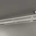 UNISHADES No Drill Blinds for Windows 1" Aluminum Cordless Mini Blinds L-Shaped Slat 100% Privacy, for Window Size 34.5" W × 64" H - White