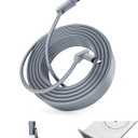 150FT/46M Starlink Gen 2 Cable  Waterproof Replacement Extension Cord for Gen2 Standard Kit, HighSpeed Durable Gray Line for Rectangular SatelliteV2