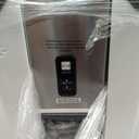 AGLUCKY Nugget Ice Maker Countertop, Portable Crushed Ice Maker Machine with Handle, 35lbs/24H, One-Click Operation, Self Cleaning Ice Machine for Home/Kitchen/Office(Stainless Steel)