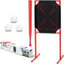 GoSports LotBall AIR Backyard Baseball Bat, Ball and Strike Zone Set - Plastic Baseball Game for Kids