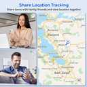 Tracking Devices for Cars Hidden, 2 Pack GPS Tracker for Vehicles Mini Portable GPS Tracker for Cars Splashproof for iOS Find My (iOS Only), No Monthly Fee Subscription No SIM Card Required-Black
