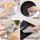 Homaxy 24 Pack Kitchen Dish Cloths (10 x 10 Inches, Grey), Super Soft and Absorbent Coral Velvet Dish Towels, Nonstick Oil Fast Drying Microfiber Cleaning Cloth, No Lint Household Dishcloths