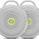 Yogasleep Hushh Portable White Noise Sound Machine for Baby - 2 Pack - 3 Natural Sounds with Volume Control, Compact Size, Noise Canceling for Sleep Aid, Office Privacy, & Meditation, Registry Gift