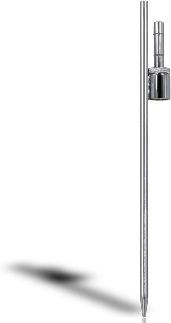 Anley 19.5-inch Ground Stake - Stainless Steel Spike with Sleeve Bearing - Fits Flutter Banner Flag Poles with a 0.65" Inner Diameter - Feather Flagpole and Flag not Included, Stake Only, 2 Pack