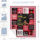 African American 21st Birthday Gifts for Her, Gifts for 21 Year Old Women Blanket 60"x50", 21st Birthday Decorations for Her, Afro-Americans Black Girl 21 Birthday Gift Ideas for Women