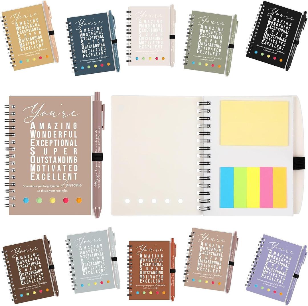 Jetec 25 Set Team Gifts Notebook Pen, Morandi Earth Colors, You are