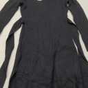 ANRABESS Women's Long Sleeve Midi Dress Crewneck Tie Waist A-Line Swing Casual Bodycon Ribbed Knit 2025 Fall Sweater Dress XL