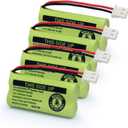 GEILIENERGY BT162342 BT262342 Battery Compatible with BT183342 BT283342 BT166342 BT266342 Vtech CS6114 CS6419 CS6719 with AT&T EL52300 CL80112 CS6719-2 Cordless Handsets (Pack of 4)