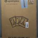 upsimples 24x36 Poster Frame Black 3 Pack, Scratch-Proof Picture Frames 24 x 36 for Photo Gallery - Slide-In Strips, Horizontal or Vertical Wall Mounting