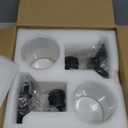 Wall Sconces for Bathroom, Modern Vanity Light Fixtures, Black Wall Mount Lighting Lanterns, Farmhouse Wall Lights with Clear Glass Shade for Bedroom Living Room Mirror Hallway Kitchen2PACK