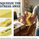 2 x Slow Rising Squishy Butter Squeeze Toy,Stress Relief for Adults ,Fidget Toys for Anxiety Relief Party Favors (Yellow)