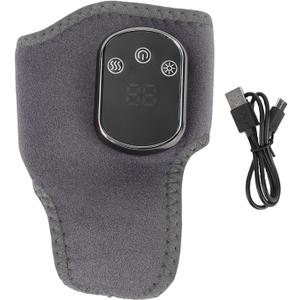 Cordless Ankle Heating Pad, Rechargeable Heated Foot Brace Wrap, 5 Heat Levels, 3 Vibration Modes, Ankle Heating Pad Wrap