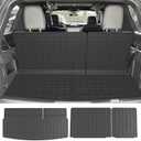 Cargo Mat Compatible with 2018-2025 Ford Expedition Lincoln Navigator 3rd Backrest Mat Replacement for 2018-2025 Ford Expedition Accessories(7&8 Seats 3rd Backrest Mat+Trunk Mat)