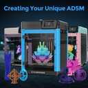FLASHFORGE Adventurer 5M 3D Printer,600mm/s Max High-Speed FDM 3D Printers with Fully Auto Leveling, 280C Direct Extruder with Quick Detachable Nozzle, Effective Cooling, Core XY Structure