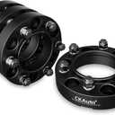 CKAuto 4 Pack 6x5.5 Hub Centric Wheel Spacers, 1.25" 6x139.7mm Wheel Spacers, 106.1mm Center Bore with M12x1.5 Studs