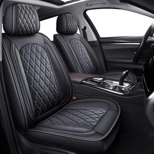 2PCS Front Car Seat Covers, Leather Seat Covers For Sedan, Truck,SUV