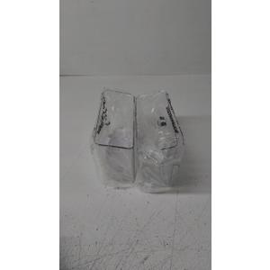 Vacane 2 Pack Plastic Adhesive Mount Over Cabinet Door Organizer, Wall Organization Container Makeup Organizer Hanging Basket Bins for Kitchen, Pantry, Craft Room, Office, Space Saving Holder (Large)