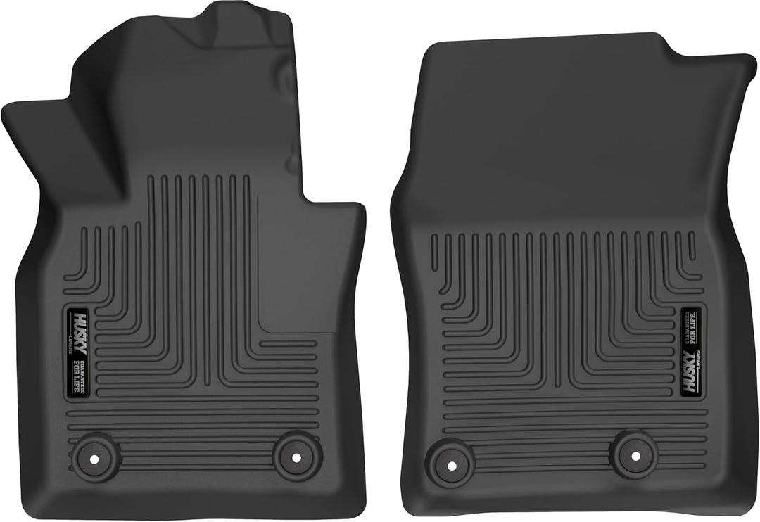 Husky Liners Weatherbeater Floor Mats | Fits 2019-2026 Mazda 3 (Hatchback, Sedan FWD), 2020-2026 Mazda CX-30 (AWD) | Front Row, 1-pc Black - 15651