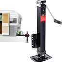 8000 lbs Heavy Duty Trailer Jack, 28.6" Vertical Travel, Adjustable Drop Leg, for Utility Trailers, Yacht Trailers, Boat Trailer Jacks,Black