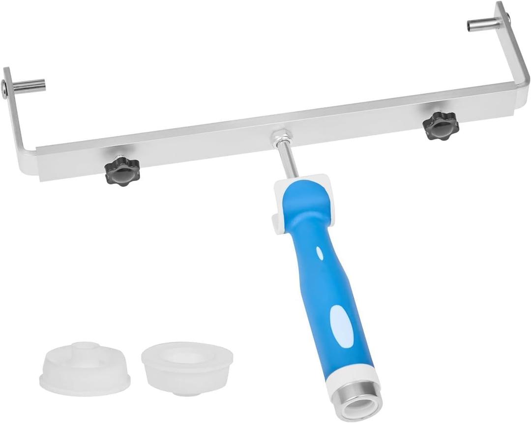 VEVOR 18 Inch Paint Roller Frame, 12-18 in Adjustable Frame with Marked Scale, Lightweight Painting Supplies for Wall House Homes, Metal Roller Tool for Large-Scale Painting Projects, Blue & Silver