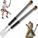 2 x Weighted Ropeless Battle Ropes (2-Pack),Portable Cordless Battle Ropes for Home Gym,arm Exerciser Rope,Workout Rope for Strength Building,Low-Impact Aerobic Training and HIIT for Fitness Enthusiasts.