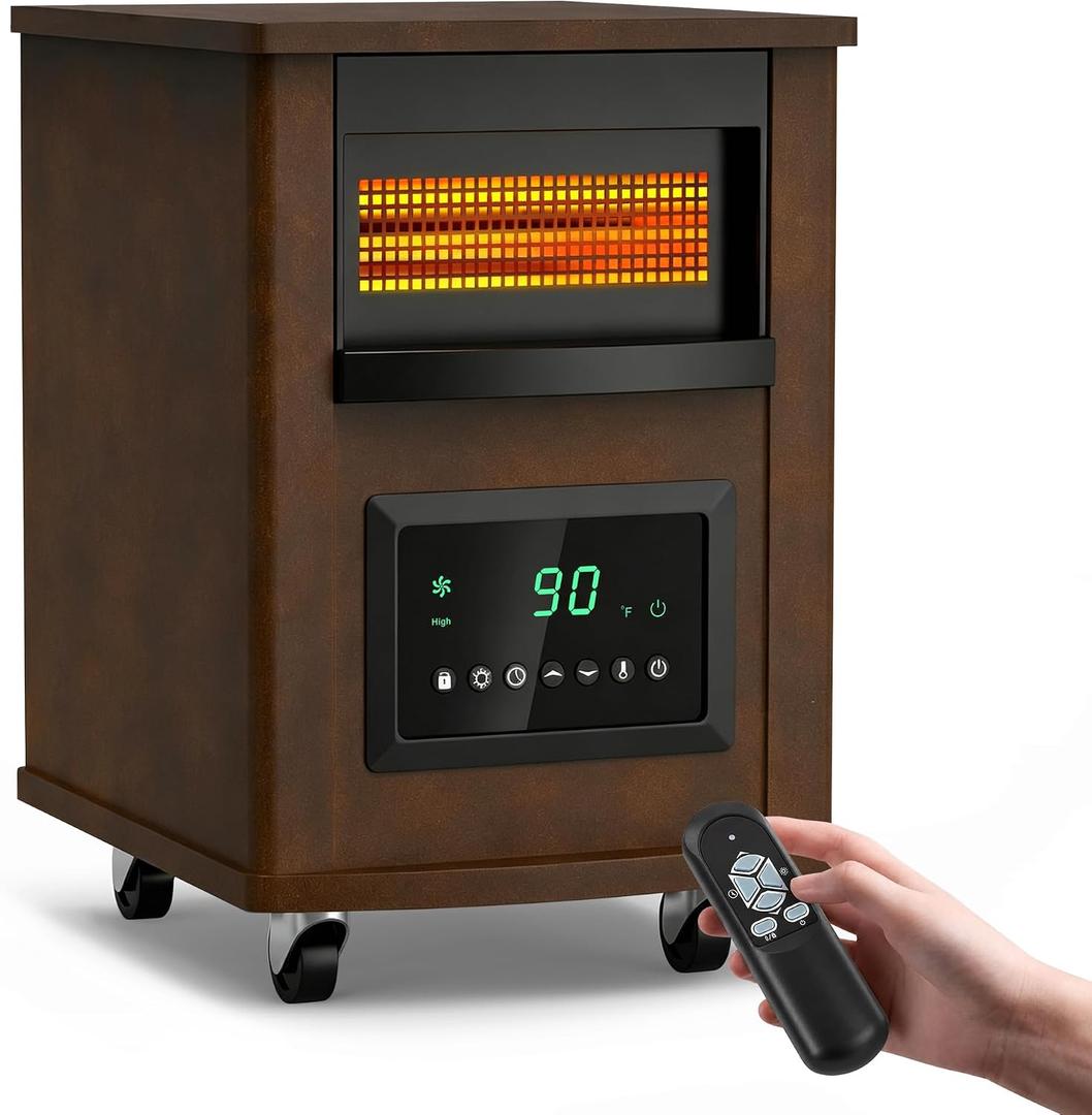 Infrared Space Heater 1500W Electric Heater for Indoor Use