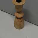 4pcs Wooden Candlesticks Holders Unfinished Wood Candle Holders Small Wooden Candle Holders for DIY Crafts, Table Decoration