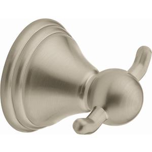 Moen DN8403BN Preston Double Robe Hook, Brushed Nickel (Standard)
