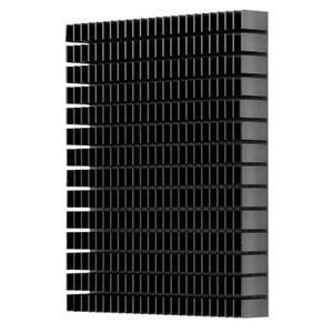 Aluminum Heat Sink 150x120x20mm Black Anodized Cooling Block for CPU Power Amplifier PCB Board Efficient Heat Dissipation