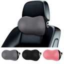 LIQUN Car Seat Neck Pillow, Skin Friendly Car Head Pillow, Memory Foam Neck Support, Driving to Relieve Neck Pain and Shoulder Pressure, (Grey)