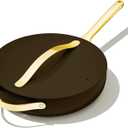 Caraway Nonstick Ceramic Sauté Pan with Lid (4.5 qt, 11.8") - Non Toxic, PTFE & PFOA Free - Oven Safe & Compatible with All Stovetops (Gas, Electric & Induction) - Black