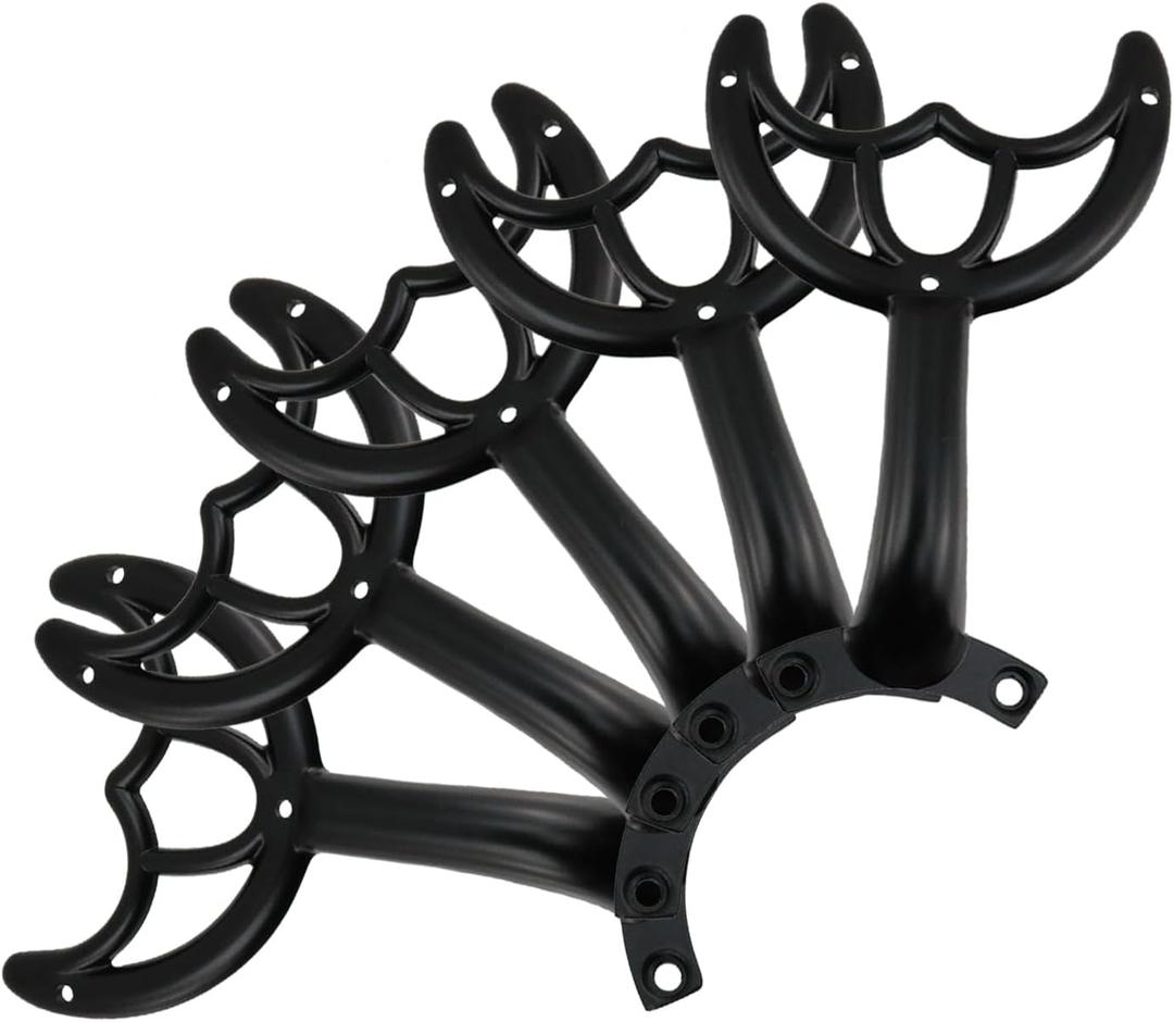 Antrader Ceiling Fan Blades Arms Replacement,52" Fan Blade Replacement Parts Mounting Bracket Kit for Repairing Easy Installation,Black,5Pcs