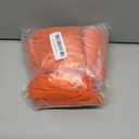 Peomeise 50pcs Orange Spandex Chair Sashes with Buckle Slider for Wedding, Party Decoration