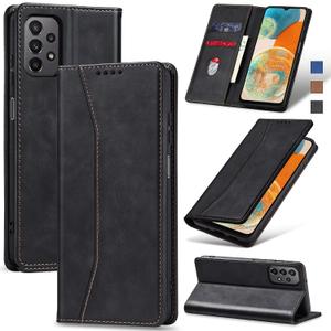 Jasonyu Flip Wallet Case for Samsung Galaxy A23 5G/4G,Leather Magnetic Folio Cover with Card Holder,Kickstand - TPU Shockproof Durable Protective Phone Case,Black