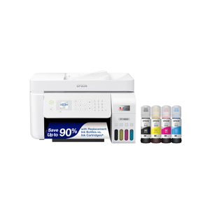 Epson EcoTank ET-4800 Wireless All-in-One Cartridge-Free Supertank Printer with Scanner, Copier, Fax, ADF and Ethernet – Ideal-for Your Home Office, White