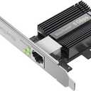 BrosTrend 5Gb PCIe Network Card, PCIe Ethernet Card with Extra Low-Profile, PCI Express Network Adapter for PC Windows 11/10 & Windows Server 2022 ONLY, PCI-e to 5 Gigabit NIC Lifetime Protection