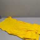 Arshiner Girls Dress Tween Boho Flutter Sleeve Tiered A Line Summer Dresses with Pockets (11-12 Years, Yellow)