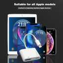Lightning to HDMI Adapter for iPhone, [Apple MFi Certified] Digital AV Dongle,1080P Sync Screen Cable with Lightning Charging Port for iPhone, iPad to TV/Projector/Monitor No Need Power Supply