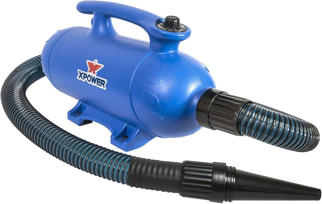 XPOWER B-27 Powerful, Professional Pet Grooming Force Dryer with Dual Motors, Variable Speed Control