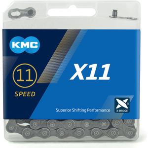 KMC Unisex's X11 Chain, Grey, 114 Link