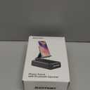 Cell Phone Stand with Wireless Bluetooth Speaker and Anti-Slip Base HD Surround Sound Perfect for Home and Outdoors with Bluetooth Speaker for Desk Compatible with iPhone/ipad/Samsung Galaxy (Black)